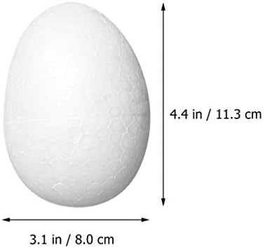 NUOBESTY 8 pcs Köpük paskalya yumurtaları DIY Köpük Yumurta Köpük Paskalya Zanaat Ornamentsfor Çocuklar sanat Boya