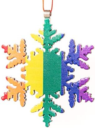 Gay Pride Bayrağı Kar Tanesi Noel Süs