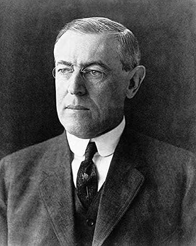 Başkan Woodrow Wilson Portresi 11x14 Gümüş Halide Fotoğraf Baskısı
