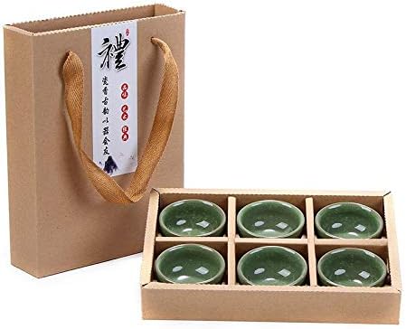 Çin Seyahat Kung Fu 6 adet çay takımları Seramik Taşınabilir Porselen Servis Buz Kırık Sır çay fincanları Çay Töreni
