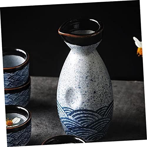 Luxshıny 1 adet Japon Tarzı Sake Sürahi Sürahi Seti Kahve Kupa Seti Vintage çay fincanları Yalıtımlı Şişe Japon Tasarım