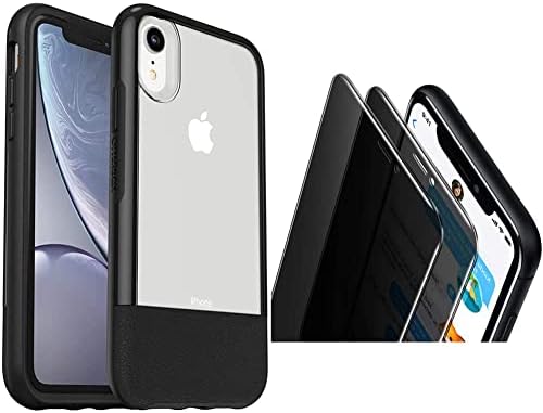 OtterBox Bildirimi Serisi iPhone için kılıf XR-Lucent Siyah (Şeffaf / Siyah) ve ekran koruyucu koruyucu iPhone 11,