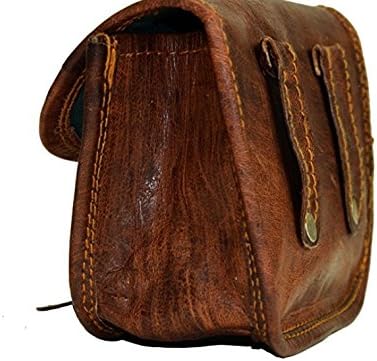 Deri bel çantası Kemer Kılıfı Çanta Vintage Eğlence Haftasonu Pratik Parti Festivali El Yapımı Kahverengi Küçük Unisex