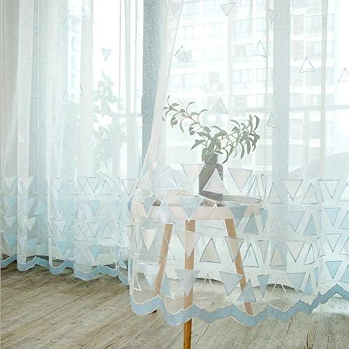 Şeffaf Perde İskandinav Tarzı Tül Üçgen Perdeler pencere dekorasyonları için Sırf çocuk Yatak Odası Çocuk Oturma Odası
