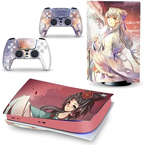 TANMii için PS5 Cilt Disk Baskı Anime Konsolu ve Denetleyici Vinil Kapak Skins Sarar PS5 Disk Sürüm 35206