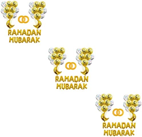 Abaodam Ay Dekor 114 pcs Eid Mubarak Eid Mubarak süslemeleri Eid süslemeleri için ev Ramazan süslemeleri için ev Lateks