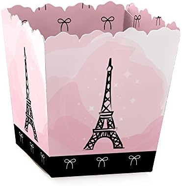 Paris, Ooh La La - Parti Mini İyilik Kutuları - Paris Temalı Bebek Duşu veya Doğum Günü Partisi İkram Şeker Kutuları-12'li