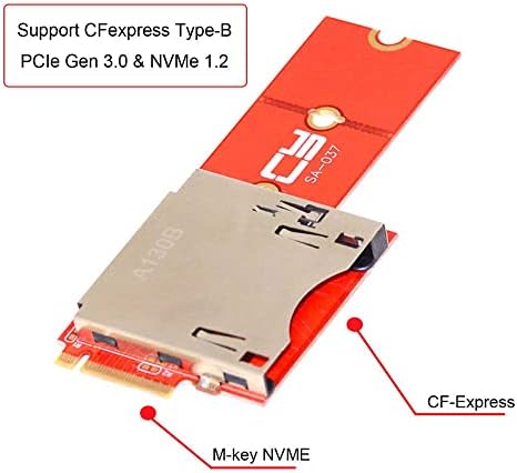Xiwai NGFF M. 2 NVMe Anakart CF Express Uzatma Adaptörü M2 M Anahtar CFE Tip-B Desteği R5 Z6 Z7 Hafıza Kartı
