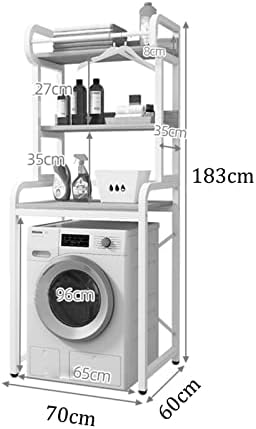 BKGDO Yıkayıcı saklama çerçeveleri Zemin Ayakta Yumruk Ücretsiz için Uygun Tuvalet, Davul Çamaşır Makinesi Raf Üstü