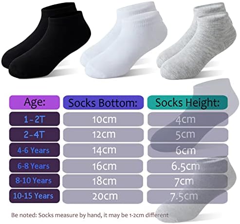 25 Pairs Çocuk Düşük Kesim Ayak Bileği Çorap Yarım Yastık Atletik Çorap Bebekler Toddlers Çocuklar için Erkek ve Kız