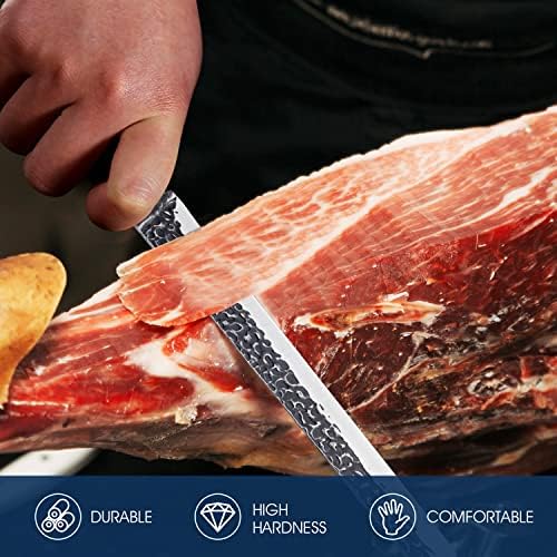 Huusk Premium Dilimleme Bıçağı Paketi Kesme Bıçağı Pişirme veya Profesyonel Kullanım için, Şam şef bıçağı Kılıflı